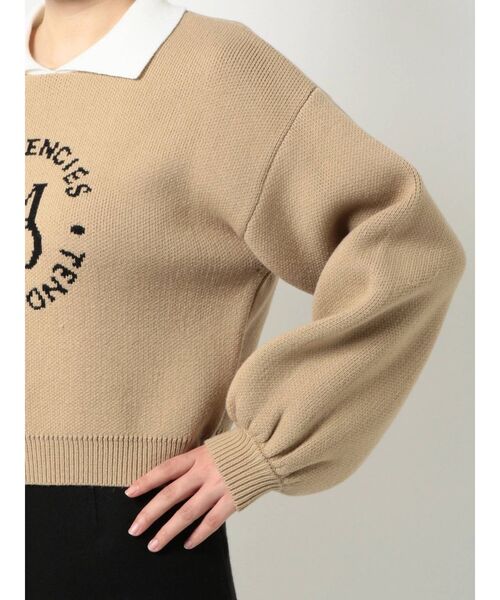 EMODA（エモダ）の「ミニカラーロゴニット（ニット/セーター・レディース・グレー/ブラック/ベージュ・FREE）」の20枚目の写真