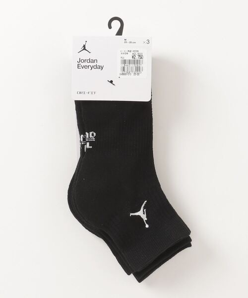 JORDAN BRAND（ジョーダンブランド）の「ジョーダン  ジョーダン ED CUSH POLY アンクル ソックス 3PR 144（ソックス/靴下・メンズ・ホワイト×ブラック/ブラック×ホワイト/ブラック×レッド・25-27/27-29/23-25）」の2枚目の写真