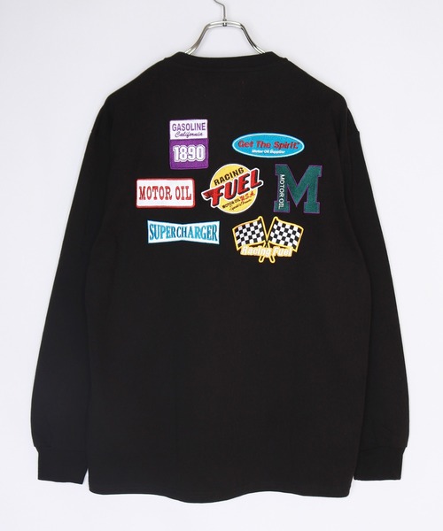 76（セブンティシックス）の「76Lubricants  ワッペン刺繍 ルーズサイズ ヘンリーネックＴシャツ（Tシャツ/カットソー・メンズ・グリーン/イエロー/ホワイト/ブラック・M/L）」の6枚目の写真
