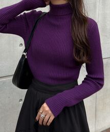 STONE  パープルニットセーター パープル（紫）系 STONE ISLAND(ストーンアイランド) ニット