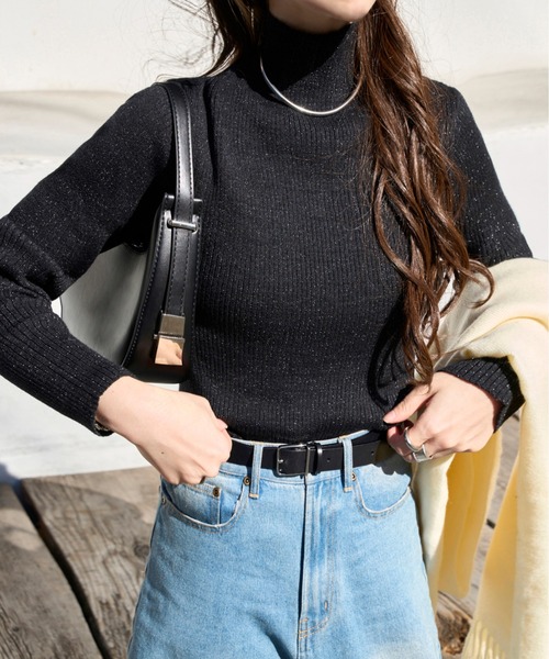 KOBE LETTUCE（コウベレタス）の「ネックタイプが選べるもっちりリブニットトップス（ニット/セーター・レディース・ブラック系1/ホワイト系/グリーン系/ダークブラウン系1/ベージュ系1/グレイッシュベージュ/ネイビー系1/ブラック系/オフホワイト/グレー系/ホワイト系その他2/ホワイト系その他3/ブラック/ベージュ系/グレー系1/ホワイト系その他/ネイビー系/ホワイト系1/ダークブラウン系/グリーン/ネイビー/チャコール/ダークブラウン/グリーン系1/ベージュ系その他/ベージュ系その他2/ベージュ系その他3/ブルー/ブルー系1/レッド系/レッド系1/レッド/ブルー系/ホワイト系2/ホワイト系その他4/ホワイト系3/ホワイト系その他5/ブラック系4/ホワイト系4/ホワイト系その他6/ブラック系2/ブラック系3/ピンク系1/ミント/グリーン系3/グリーン系2/チョコ/ブラック系その他/カーキ/ブラック系その他3/ブラック系その他2/チャコールグレー/グレー/カーキ系1/カーキ系/ブラウン系1/ブラウン系/グレー系5/グレー系4/グレー系3/グレー系2/サーモンピンク/ピンク系3/ピンク系2/アイボリー系3/アイボリー系2/アイボリー系/ホワイト系7/ホワイト系6/ホワイト系5/ブラック系7/ブラック系6/ブラック系5/パープル系1/グレー系8/ブラック系8/ホワイト系その他7/レッド系2/ネイビー系2/パープル系2/グレー系9/ベージュ系2/ブラック系その他4/ホワイト系8/パープル系/グレー系7/グレー系6/プラム・LL2/L1/M1/L2/M2/M/L/LL1/LL/L3/M3/LL3）」の22枚目の写真