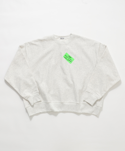 JOURNAL STANDARD relume（ジャーナルスタンダード　レリューム）の「【relume SPORTS WEAR】オーバーサイズ ヘビーウェイトスウェット（スウェット・メンズ・ライトグレー/ホワイト系その他/モスグリーン/ネイビー/オレンジ・MEDIUM/LARGE）」の2枚目の写真