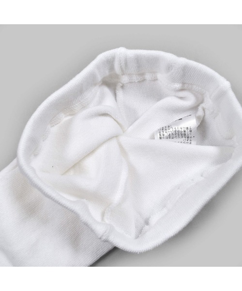 BeBe（ベベ）の「BeBe/サイドリボンタイツ(80~140cm)（タイツ/ストッキング・キッズ・オフホワイト/ブラック・X-SMALL/MEDIUM/LARGE/SMALL）」の6枚目の写真