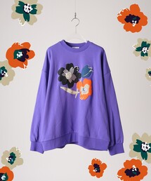 tk.TAKEO KIKUCHI | ぽっぷフラワースウェット（ユニセックスアイテム）(スウェット)