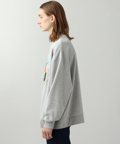 tk.TAKEO KIKUCHI(ティーケータケオキクチ)の「◆ぽっぷフラワースウェット(ユニセックスアイテム)(スウェット・メンズ・ブラック/ブルー/ライトグレー系6/パープル系・01/02/03)」の22枚目の写真