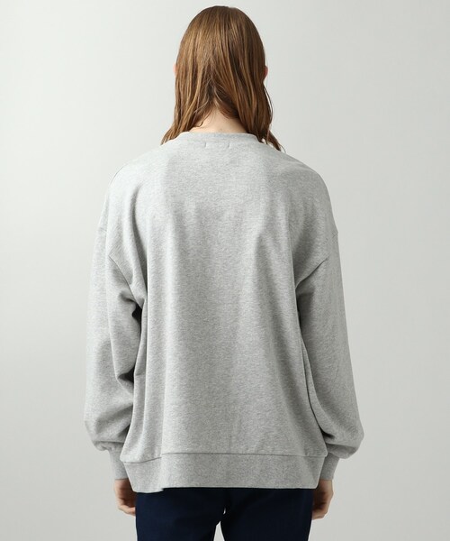 tk.TAKEO KIKUCHI(ティーケータケオキクチ)の「◆ぽっぷフラワースウェット(ユニセックスアイテム)(スウェット・メンズ・ブラック/ブルー/ライトグレー系6/パープル系・01/02/03)」の14枚目の写真