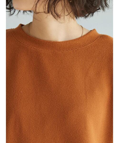 CRAFT STANDARD BOUTIQUE（クラフトスタンダードブティック）の「ワッフルレイヤード風プルオーバー（Tシャツ/カットソー・レディース・ブラック/テラコッタ/カーキ・FREE）」の13枚目の写真
