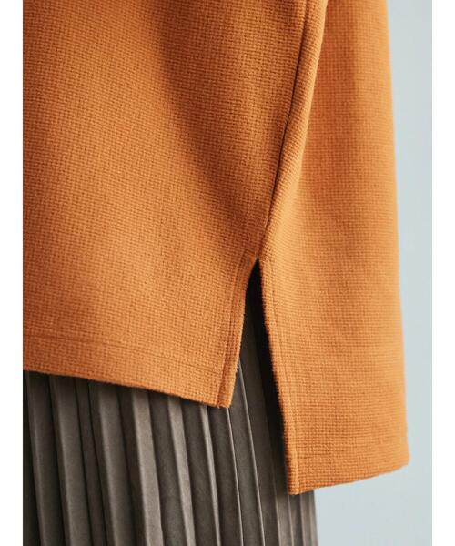 CRAFT STANDARD BOUTIQUE（クラフトスタンダードブティック）の「ワッフルレイヤード風プルオーバー（Tシャツ/カットソー・レディース・ブラック/テラコッタ/カーキ・FREE）」の16枚目の写真
