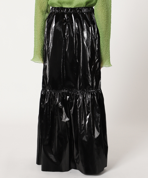 CITYSHOP（シティーショップ）の「METALLIC TIERED スカート（スカート 