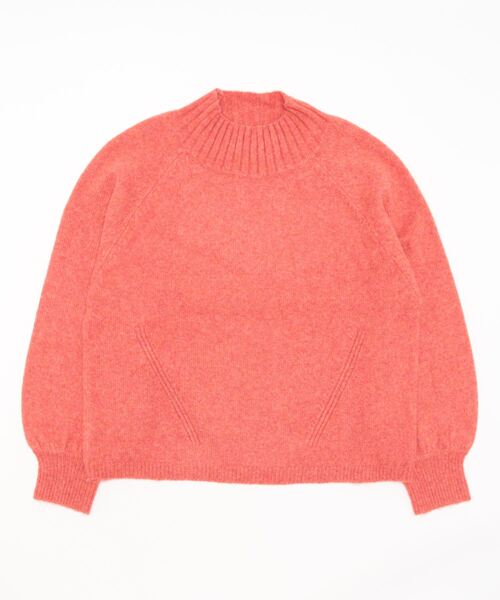 MELROSE claire（メルローズ クレール）の「【ウォッシャブルで程よくゆったり♪ワイドリブハイネックニットプルオーバー】（ニット/セーター・レディース・キナリ/ブルー/ブラック/オレンジ・FREE）」の12枚目の写真