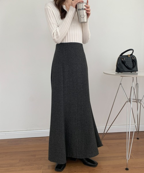 ABITOKYO（アビトーキョー）の「ツイード マーメイドロングスカート（スカート・レディース・ブラック/ブラウン/グレー/グリーン/ベージュ/ワインレッド・S/M）」の13枚目の写真