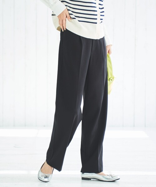 coen(コーエン)の「ポンチリラックスストレッチテーパードパンツ(スラックス・レディース・ブラック/ライトブルー/ライム・S/M/L)」の20枚目の写真
