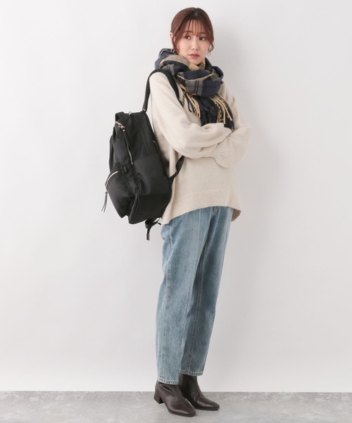 GLOBAL WORK(グローバルワーク)の「Hugmeニットラメハイネックプルオーバー/MATINEE LINE/164172(ニット/セーター・レディース・ベージュ/ライトグレー/ブラック/オフホワイト・MEDIUM/LARGE)」の16枚目の写真