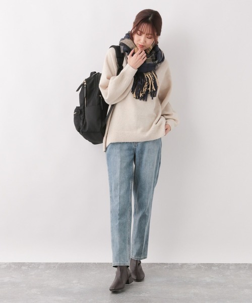 GLOBAL WORK(グローバルワーク)の「Hugmeニットラメハイネックプルオーバー/MATINEE LINE/164172(ニット/セーター・レディース・ベージュ/ライトグレー/ブラック/オフホワイト・MEDIUM/LARGE)」の17枚目の写真