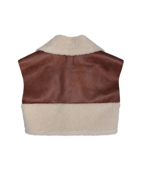 AMAIL（アマイル）の「Docking boa vest（ベスト・レディース・ブラック/ブラウン・FREE）」の14枚目の写真