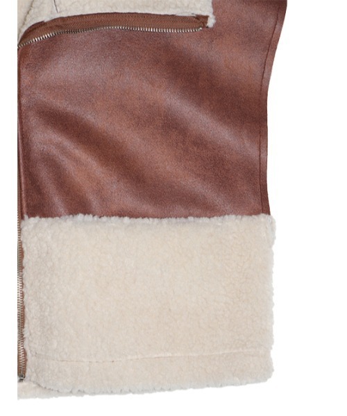 AMAIL（アマイル）の「Docking boa vest（ベスト・レディース・ブラック/ブラウン・FREE）」の16枚目の写真