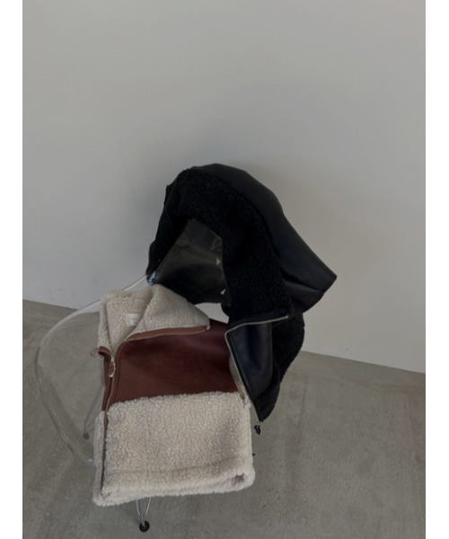 AMAIL（アマイル）の「Docking boa vest（ベスト・レディース・ブラック/ブラウン・FREE）」の9枚目の写真