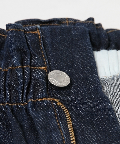 one after another NICE CLAUP（ワンアフターアナザーナイスクラップ）の「【Ray8月号掲載 ナイスクラップ】ベルト付ハイウエストテーパードパンツ（その他パンツ・レディース・オフホワイト/ブルー/ネイビー・FREE）」の4枚目の写真