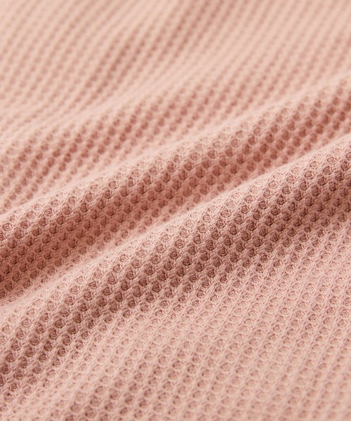 devirock（デビロック）の「UVカット ワッフルカーディガン（カーディガン/ボレロ・キッズ・ブラック/ブルー系その他/スモークピンク/グリーン系その他/オートミール/イエロー系1/パープル系・100cm/110cm/160cm/120cm/130cm/140cm/150cm）」の15枚目の写真