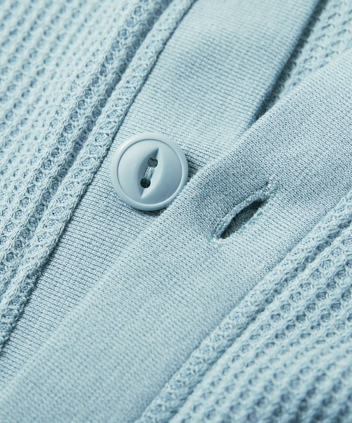 devirock（デビロック）の「UVカット ワッフルカーディガン（カーディガン/ボレロ・キッズ・ブラック/ブルー系その他/スモークピンク/グリーン系その他/オートミール/イエロー系1/パープル系・100cm/110cm/160cm/120cm/130cm/140cm/150cm）」の20枚目の写真