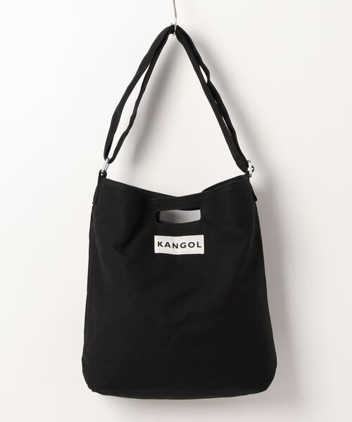 KANGOL（カンゴール）の「【KANGOL(カンゴール)】 2WAY ロゴ プリント トートバッグ（トートバッグ・メンズ・オフホワイト/ブラック・FREE）」の6枚目の写真