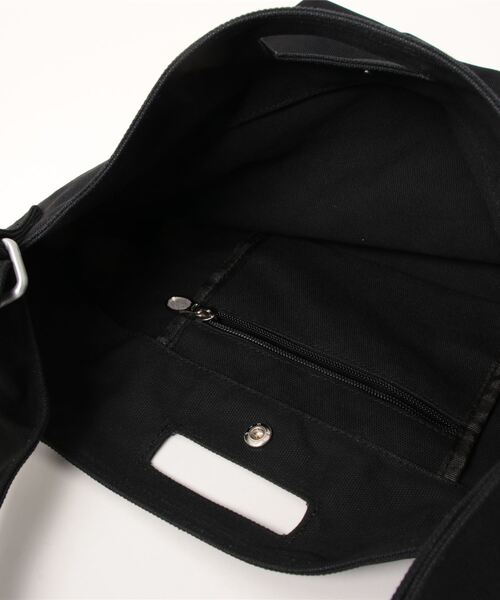 KANGOL（カンゴール）の「【KANGOL(カンゴール)】 2WAY ロゴ プリント トートバッグ（トートバッグ・メンズ・オフホワイト/ブラック・FREE）」の8枚目の写真