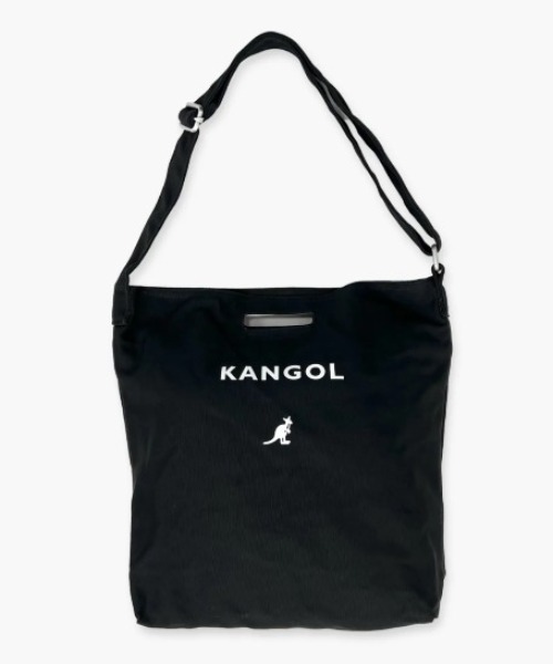 KANGOL（カンゴール）の「【KANGOL(カンゴール)】 2WAY ロゴ プリント トートバッグ（トートバッグ・メンズ・オフホワイト/ブラック・FREE）」の2枚目の写真