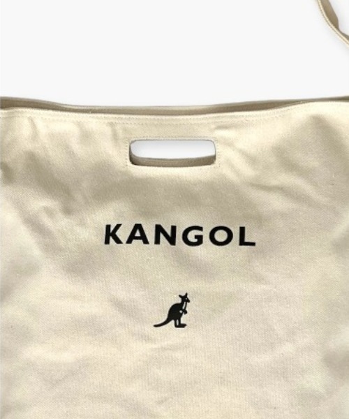 KANGOL（カンゴール）の「【KANGOL(カンゴール)】 2WAY ロゴ プリント トートバッグ（トートバッグ・メンズ・オフホワイト/ブラック・FREE）」の11枚目の写真