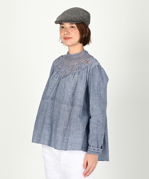 45R｜インドカディのリボンレースブラウス | Rakuten Fashion