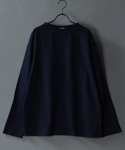 SITRY(シトリー)の「Heavy weight boat neck T-shirt/ヘビーウェイト ボートネックTシャツ(Tシャツ/カットソー・メンズ・ブラック/ホワイト/ネイビー/ヘザーグレー/チャコールグレー・M/L)」の5枚目の写真