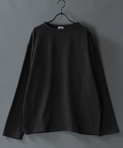 SITRY(シトリー)の「Heavy weight boat neck T-shirt/ヘビーウェイト ボートネックTシャツ(Tシャツ/カットソー・メンズ・ブラック/ホワイト/ネイビー/ヘザーグレー/チャコールグレー・M/L)」の4枚目の写真