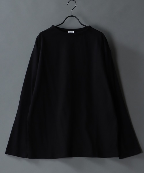 SITRY(シトリー)の「Heavy weight boat neck T-shirt/ヘビーウェイト ボートネックTシャツ(Tシャツ/カットソー・メンズ・ブラック/ホワイト/ネイビー/ヘザーグレー/チャコールグレー・M/L)」の3枚目の写真