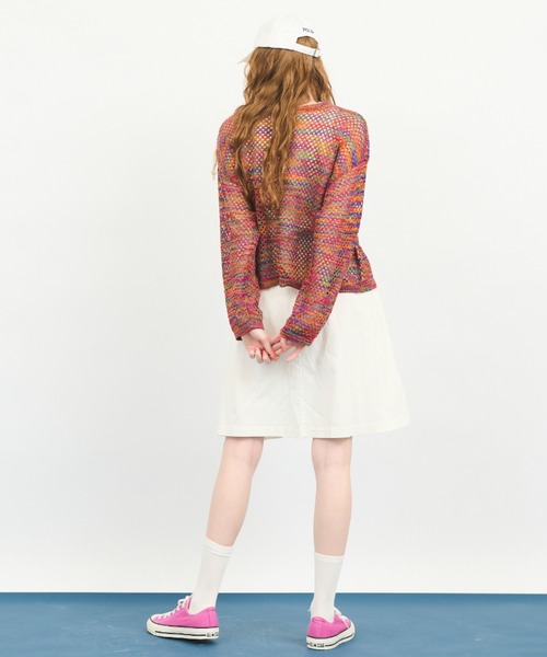 MERLOT（メルロー）の「アソートプルオーバー透かし編みメッシュニット（ニット/セーター・レディース・レッド/その他/ナチュラル・FREE）」の16枚目の写真