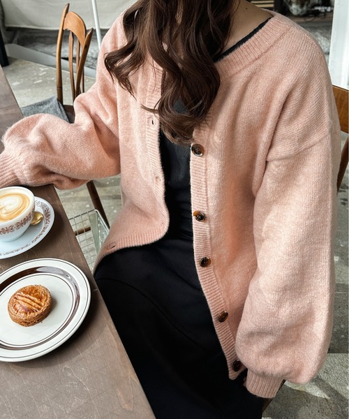 Ambre Ciel(アンブルシエル)の「2WAYモチモチニットカーディガン/【WEB/EC限定商品】(カーディガン/ボレロ・レディース・アイボリー/モカ/オレンジ・FREE)」の9枚目の写真