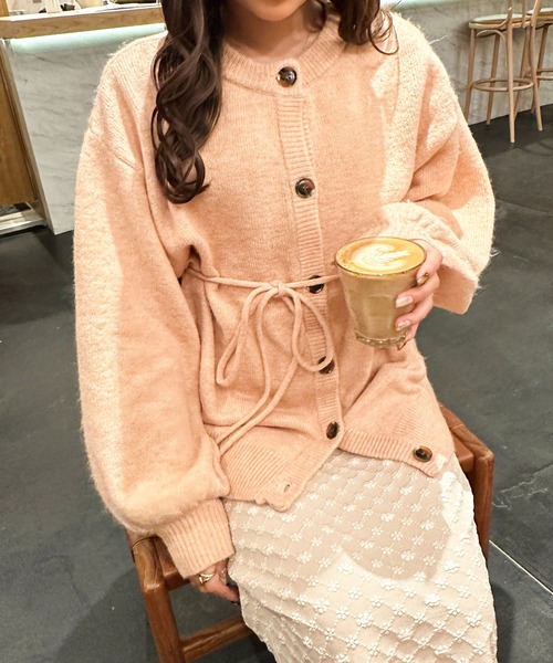 Ambre Ciel(アンブルシエル)の「2WAYモチモチニットカーディガン/【WEB/EC限定商品】(カーディガン/ボレロ・レディース・アイボリー/モカ/オレンジ・FREE)」の10枚目の写真