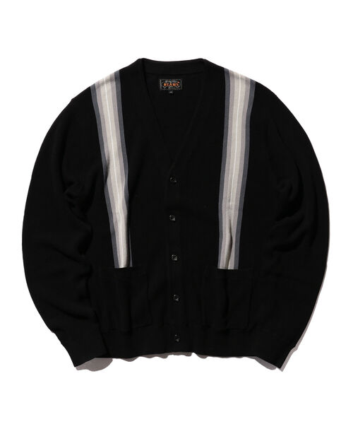 BEAMS PLUS(ビームスプラス)の「BEAMS PLUS / コットン ジャカード ストライプ カーディガン(カーディガン/ボレロ・メンズ・ブラック/イエロー系その他6/グリーン/ネイビー・SMALL/MEDIUM/LARGE/X-LARGE)」の15枚目の写真