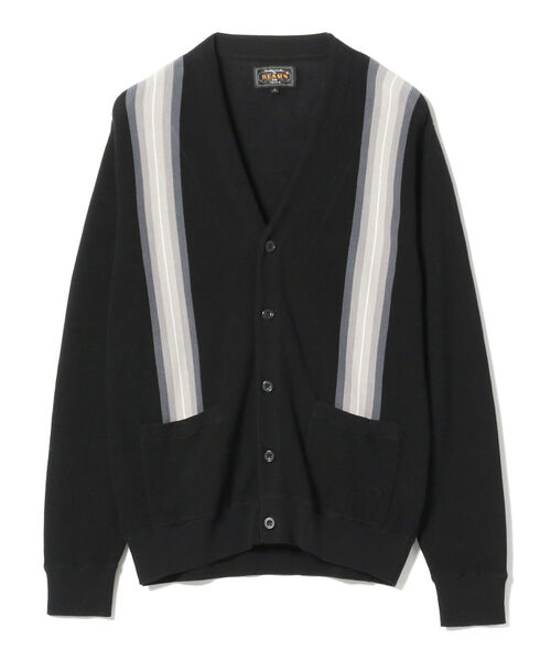 BEAMS PLUS(ビームスプラス)の「BEAMS PLUS / コットン ジャカード ストライプ カーディガン(カーディガン/ボレロ・メンズ・ブラック/イエロー系その他6/グリーン/ネイビー・SMALL/MEDIUM/LARGE/X-LARGE)」の20枚目の写真