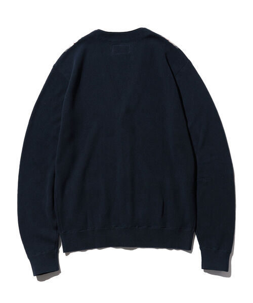 BEAMS PLUS(ビームスプラス)の「BEAMS PLUS / コットン ジャカード ストライプ カーディガン(カーディガン/ボレロ・メンズ・ブラック/イエロー系その他6/グリーン/ネイビー・SMALL/MEDIUM/LARGE/X-LARGE)」の21枚目の写真