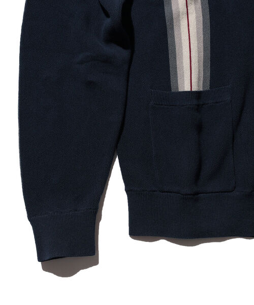 BEAMS PLUS(ビームスプラス)の「BEAMS PLUS / コットン ジャカード ストライプ カーディガン(カーディガン/ボレロ・メンズ・ブラック/イエロー系その他6/グリーン/ネイビー・SMALL/MEDIUM/LARGE/X-LARGE)」の7枚目の写真