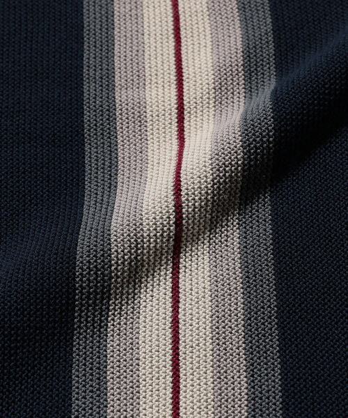 BEAMS PLUS(ビームスプラス)の「BEAMS PLUS / コットン ジャカード ストライプ カーディガン(カーディガン/ボレロ・メンズ・ブラック/イエロー系その他6/グリーン/ネイビー・SMALL/MEDIUM/LARGE/X-LARGE)」の6枚目の写真