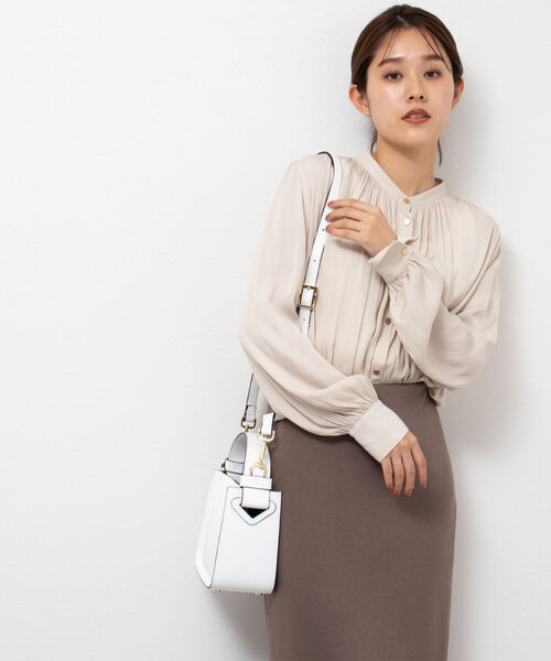 NOLLEY’S（ノーリーズ）の「【MARANT/マラント】スクエアワンショルダー（ショルダーバッグ・レディース・キャメル/ホワイト/ミント・FREE）」の19枚目の写真