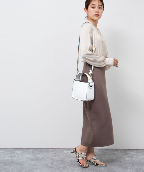 NOLLEY’S（ノーリーズ）の「【MARANT/マラント】スクエアワンショルダー（ショルダーバッグ・レディース・キャメル/ホワイト/ミント・FREE）」の20枚目の写真