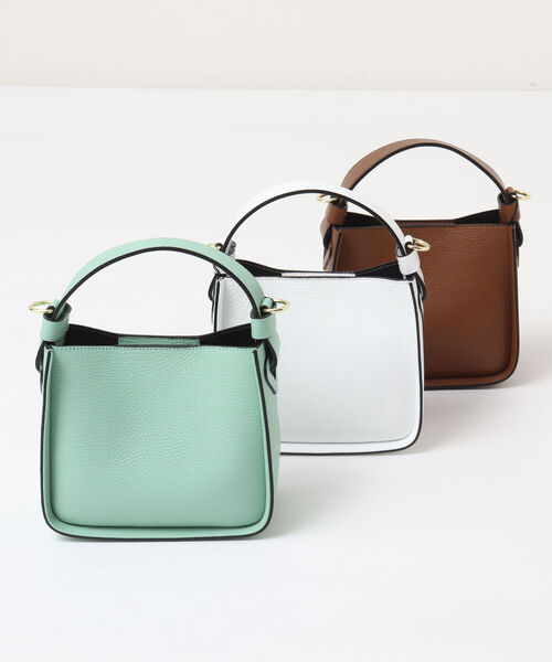 NOLLEY’S（ノーリーズ）の「【MARANT/マラント】スクエアワンショルダー（ショルダーバッグ・レディース・キャメル/ホワイト/ミント・FREE）」の22枚目の写真