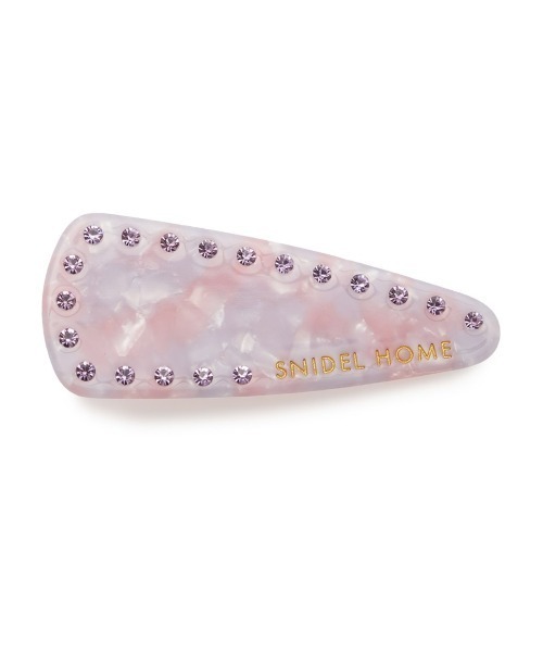 SNIDEL HOME（スナイデルホーム）の「ラインストーンクリップ（バレッタ/ヘアクリップ・レディース・パープル/グリーン/ホワイト/ピンク/ブルー・FREE）」の4枚目の写真