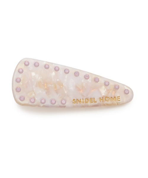SNIDEL HOME（スナイデルホーム）の「ラインストーンクリップ（バレッタ/ヘアクリップ・レディース・パープル/グリーン/ホワイト/ピンク/ブルー・FREE）」の5枚目の写真