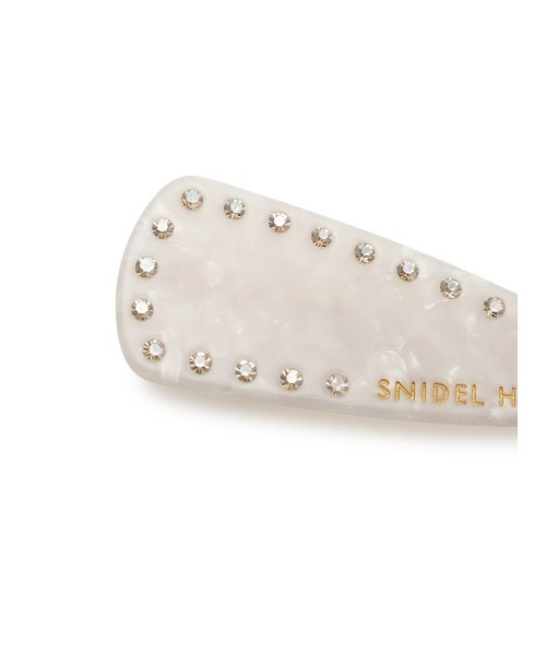 SNIDEL HOME（スナイデルホーム）の「ラインストーンクリップ（バレッタ/ヘアクリップ・レディース・パープル/グリーン/ホワイト/ピンク/ブルー・FREE）」の7枚目の写真