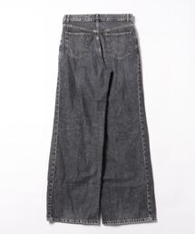 JOHN LAWRENCE SULLIVAN 定番 ワイド デニム パンツ Womens washed denim wide pants