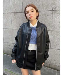 ENVYM | レザーオーバーＢＺ(ブルゾン)