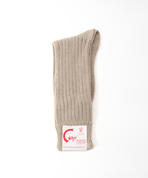 FRAMeWORK(フレームワーク)の「【CORGI/コーギー】 SOFT COTTON RIB SOCKS(ソックス/靴下・レディース・ホワイト/サックスブルー/ライトグリーン/ベージュ系その他/バーガンディー・FREE)」の3枚目の写真
