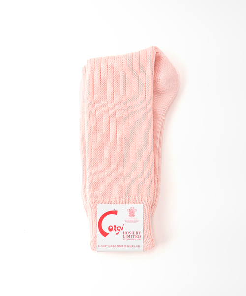 FRAMeWORK(フレームワーク)の「【CORGI/コーギー】 SOFT COTTON RIB SOCKS(ソックス/靴下・レディース・ホワイト/サックスブルー/ライトグリーン/ベージュ系その他/バーガンディー・FREE)」の5枚目の写真
